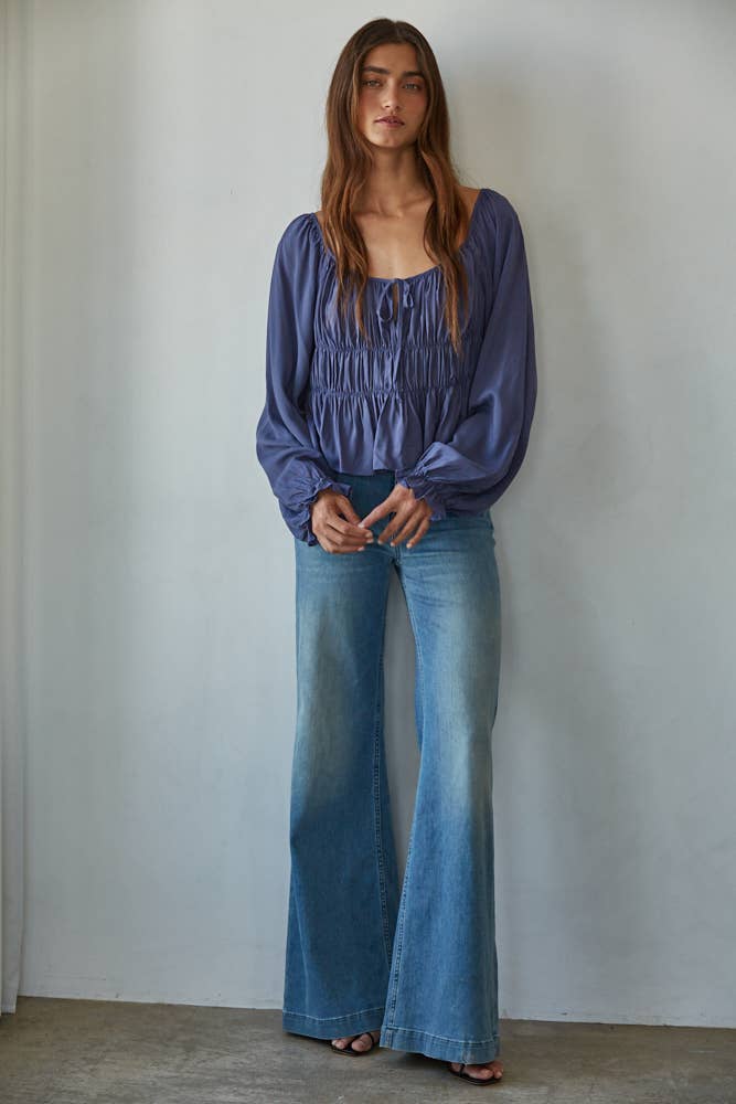 By Together Morgan Blouse Midnight Blue M