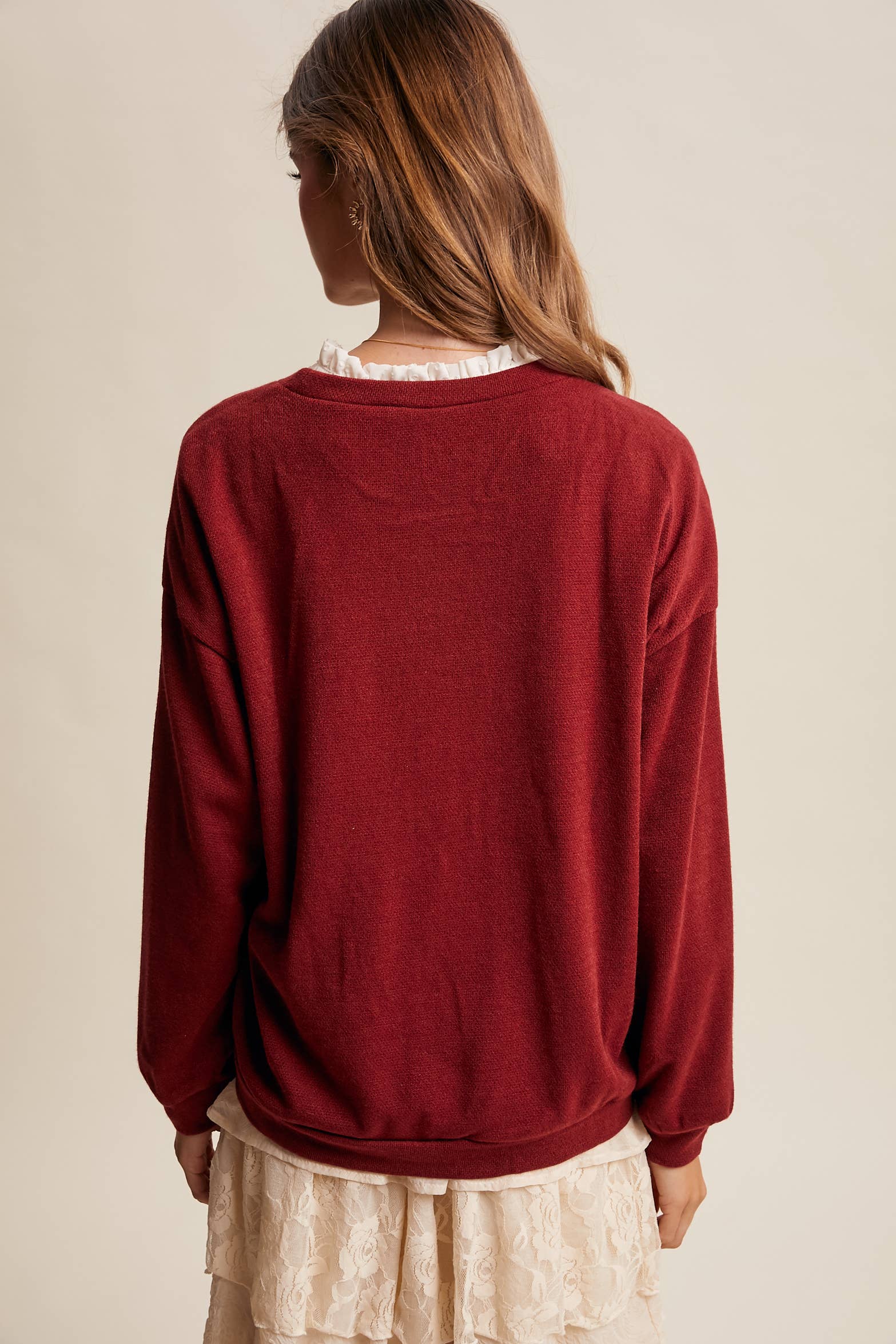 Listicle Peony Pullover Top