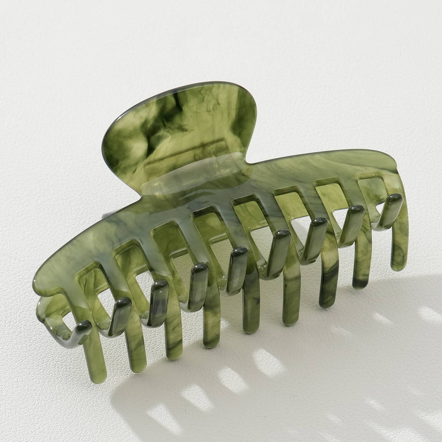 Adorro Jade Green Large | Assorted Large Claw Clips Rounded