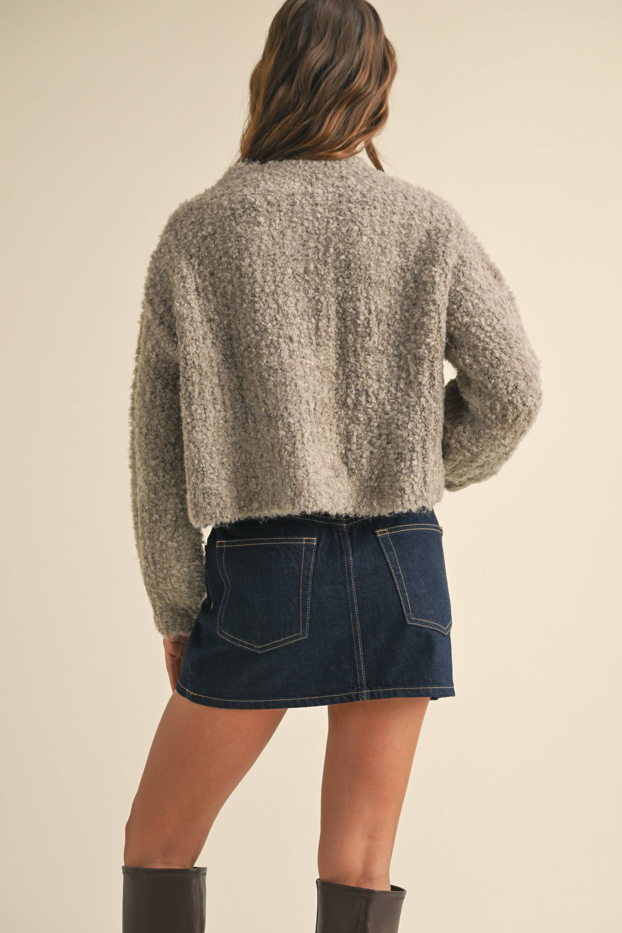 MIOU MUSE HOLLY BERRY SWEATER CARDIGAN