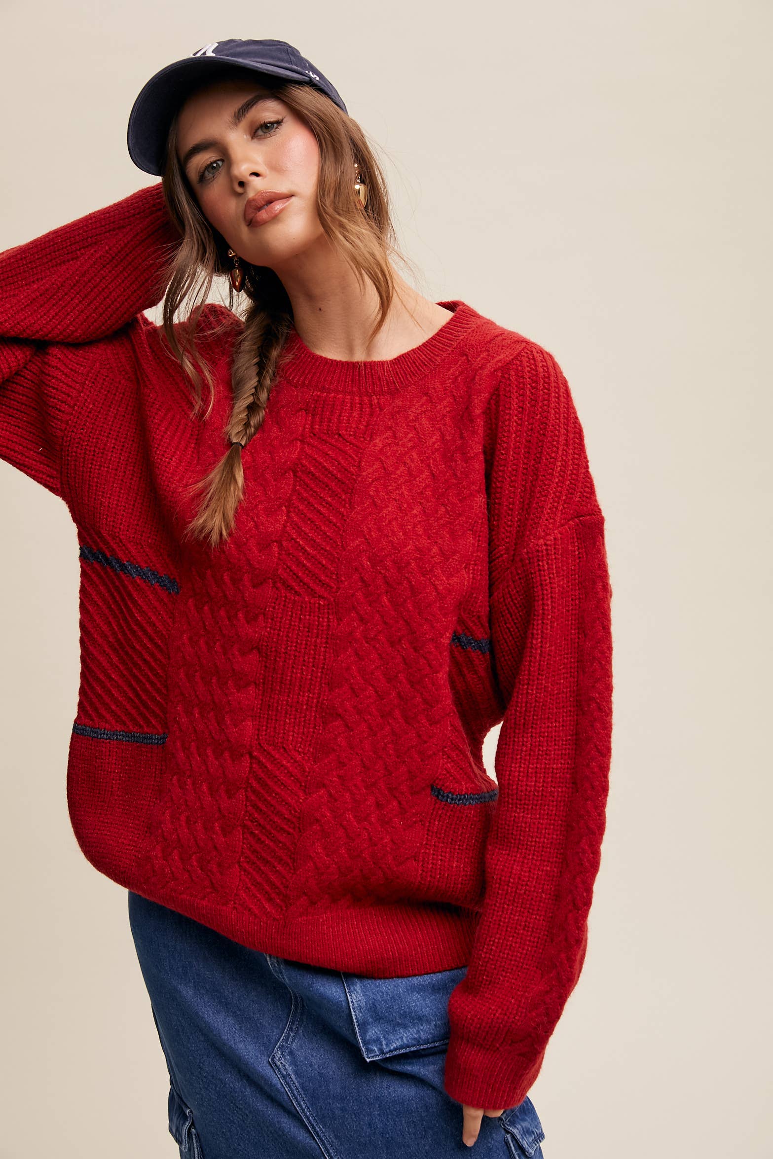 Listicle Winter Fog Knit Pullover