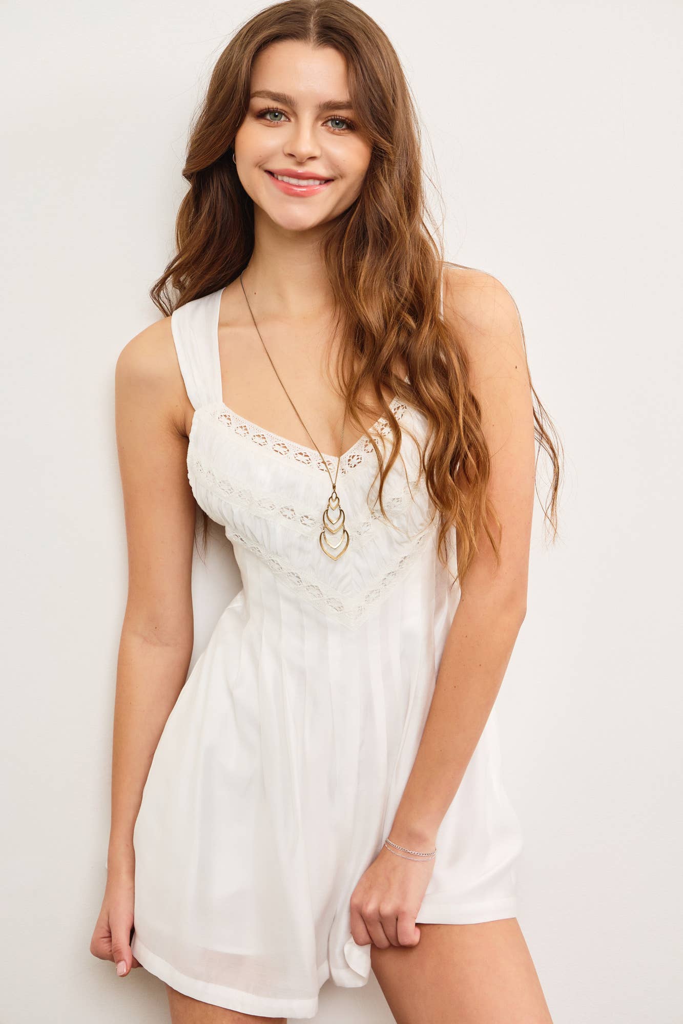 Mustard Seed STACEY SLEEVELESS ROMPER