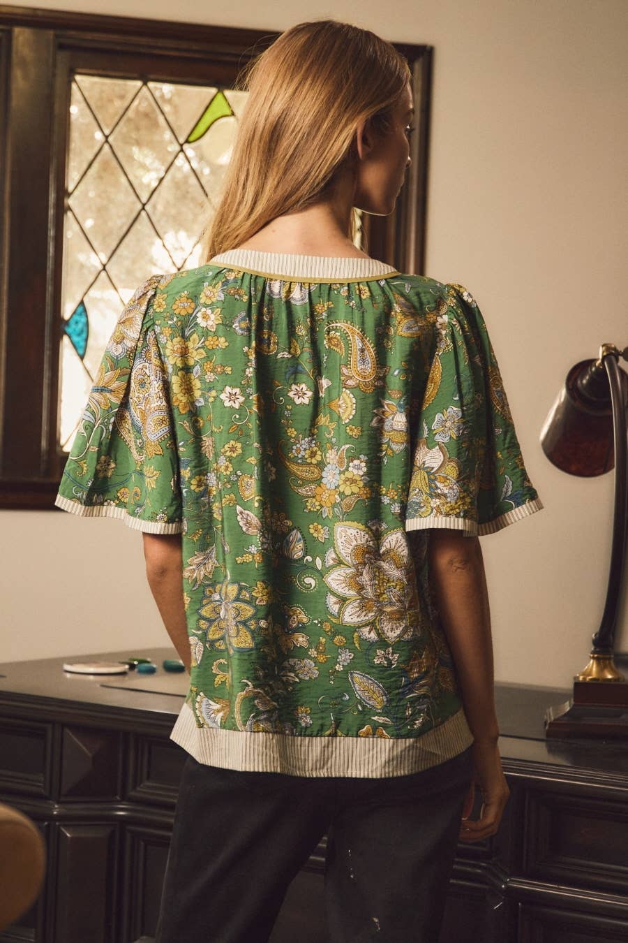 Oddi Greenbriar Printed Blouse