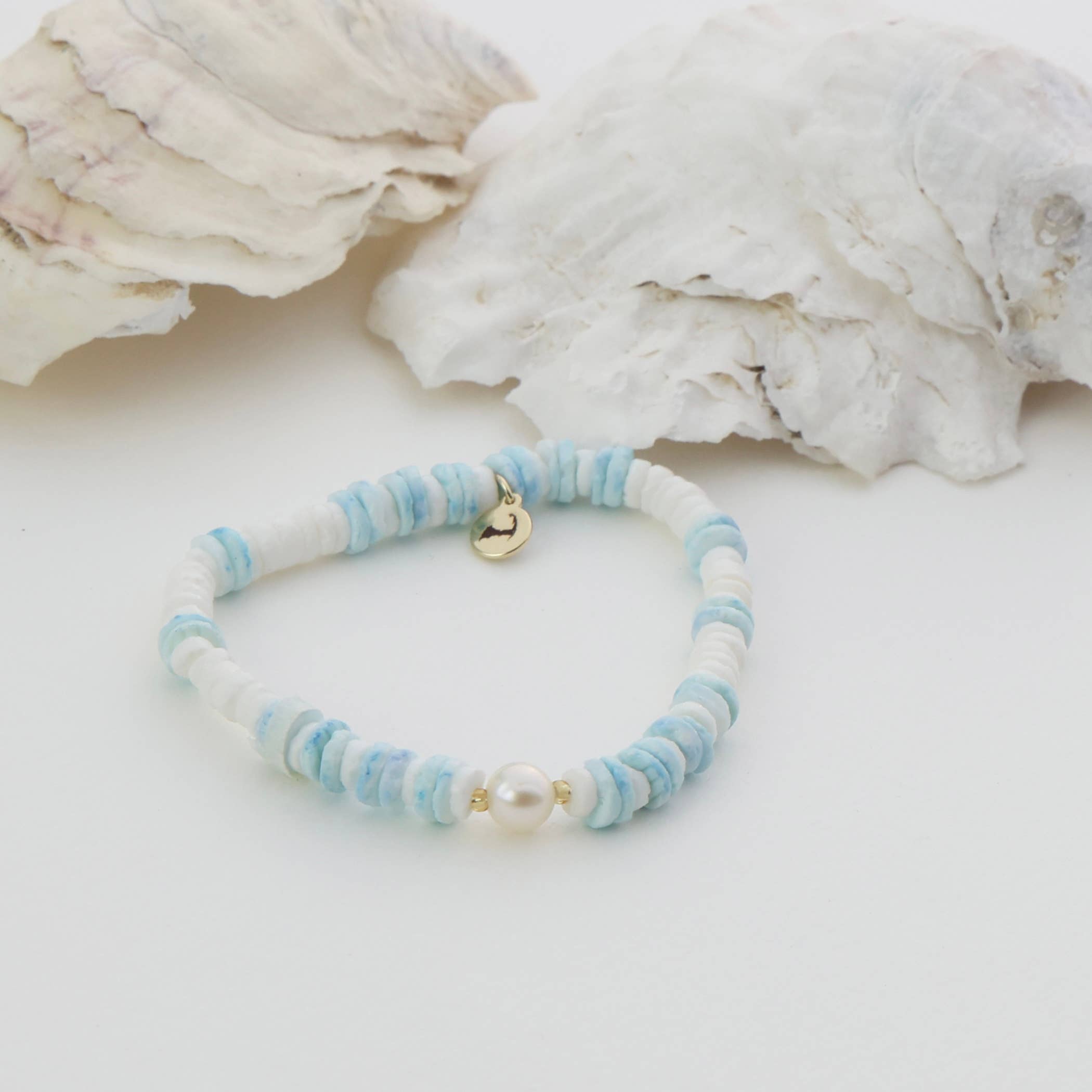 Cape Cod Chokers Puka Shell Ocean Breeze Bracelet SKY