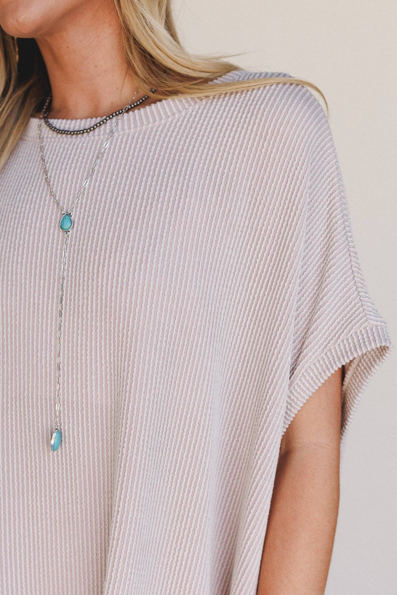 Three Bird Nest Moon Glow Texture Dress - Oat