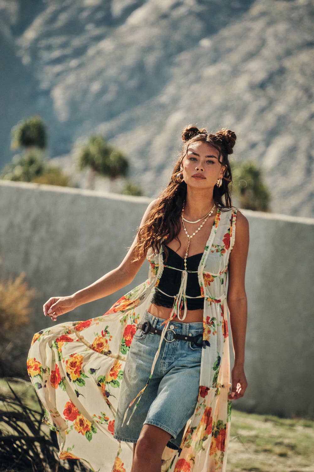 Festival Ready Maxi Top Cream / L Festival Ready Maxi Top Cream / L