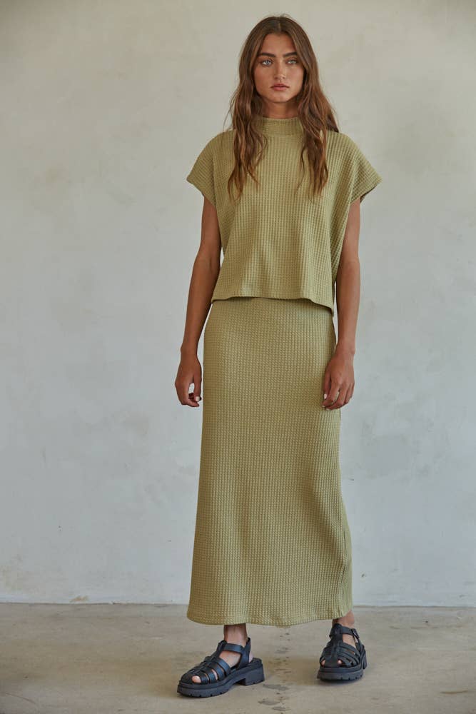 By Together Autumn Leaves Top Olive Gold M