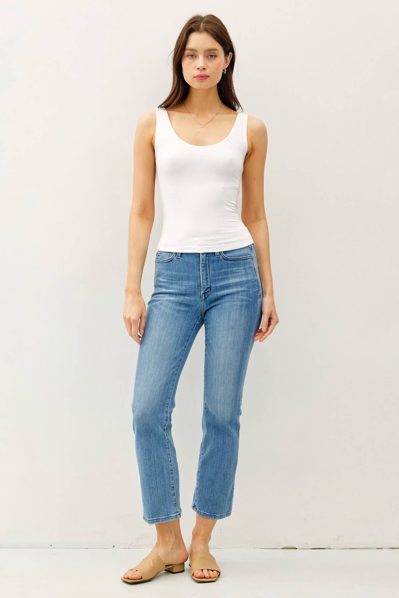 Be Cool BASIC THREADS SCOOP NECK TANK