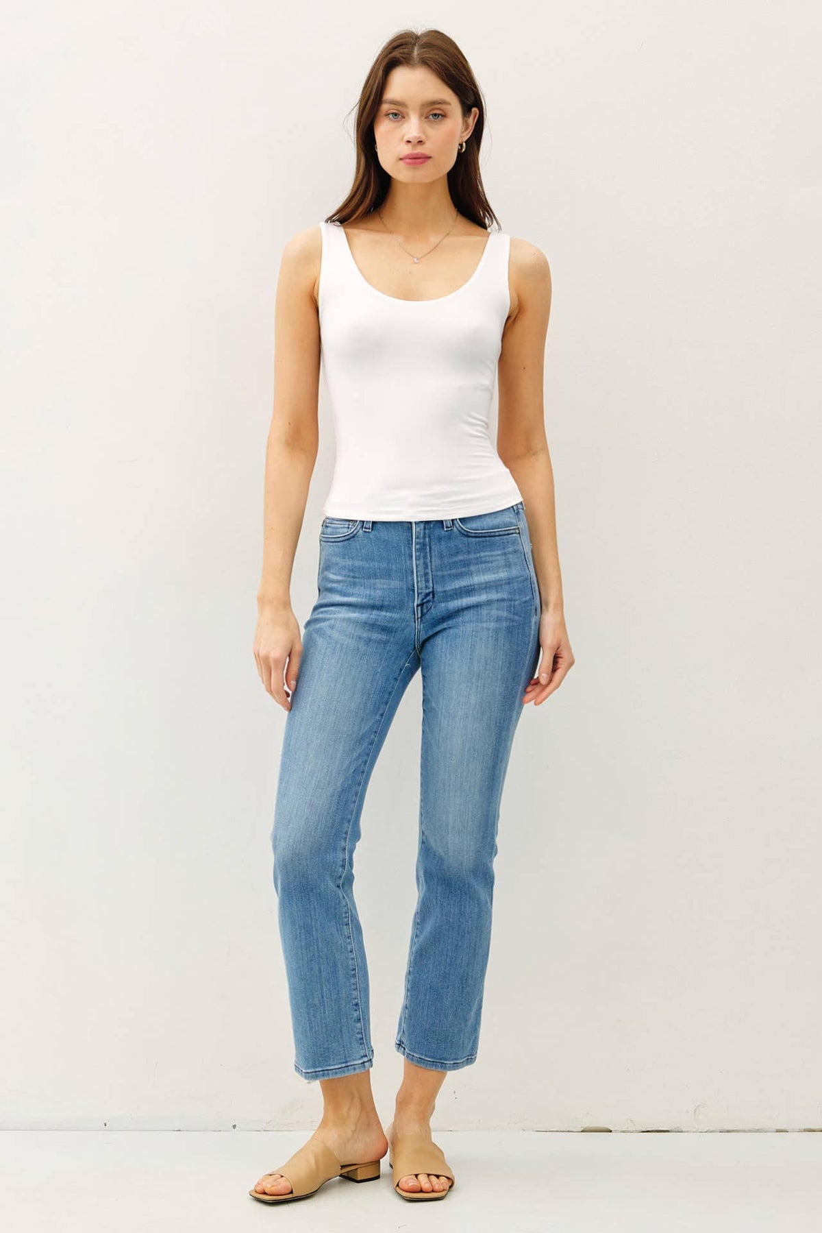 Be Cool BASIC THREADS SCOOP NECK TANK