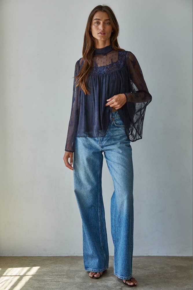 By Together Gypsy Bell Sleeve Blouse