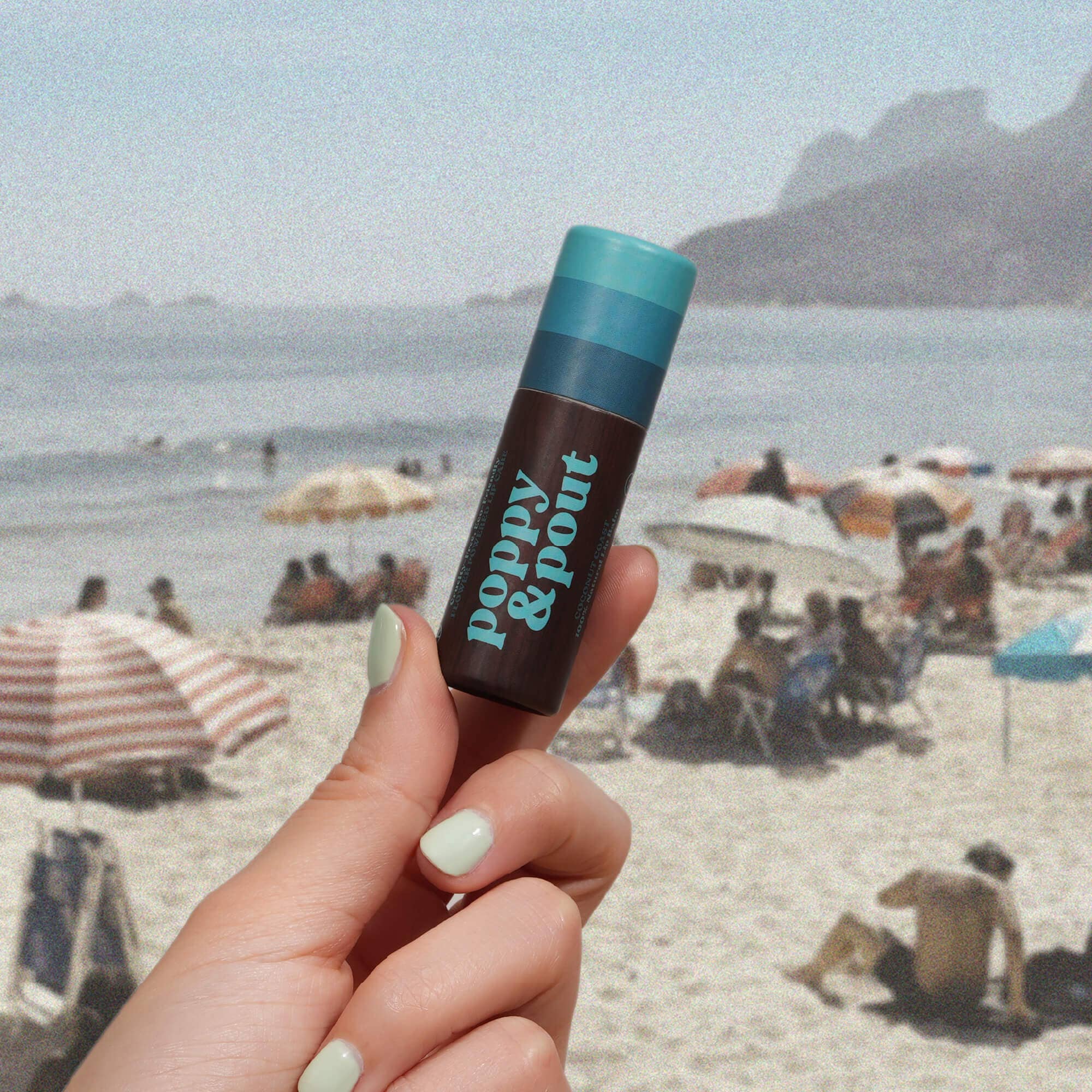 Poppy & Pout Lip Balm, Retro Surf, Coconut Coast