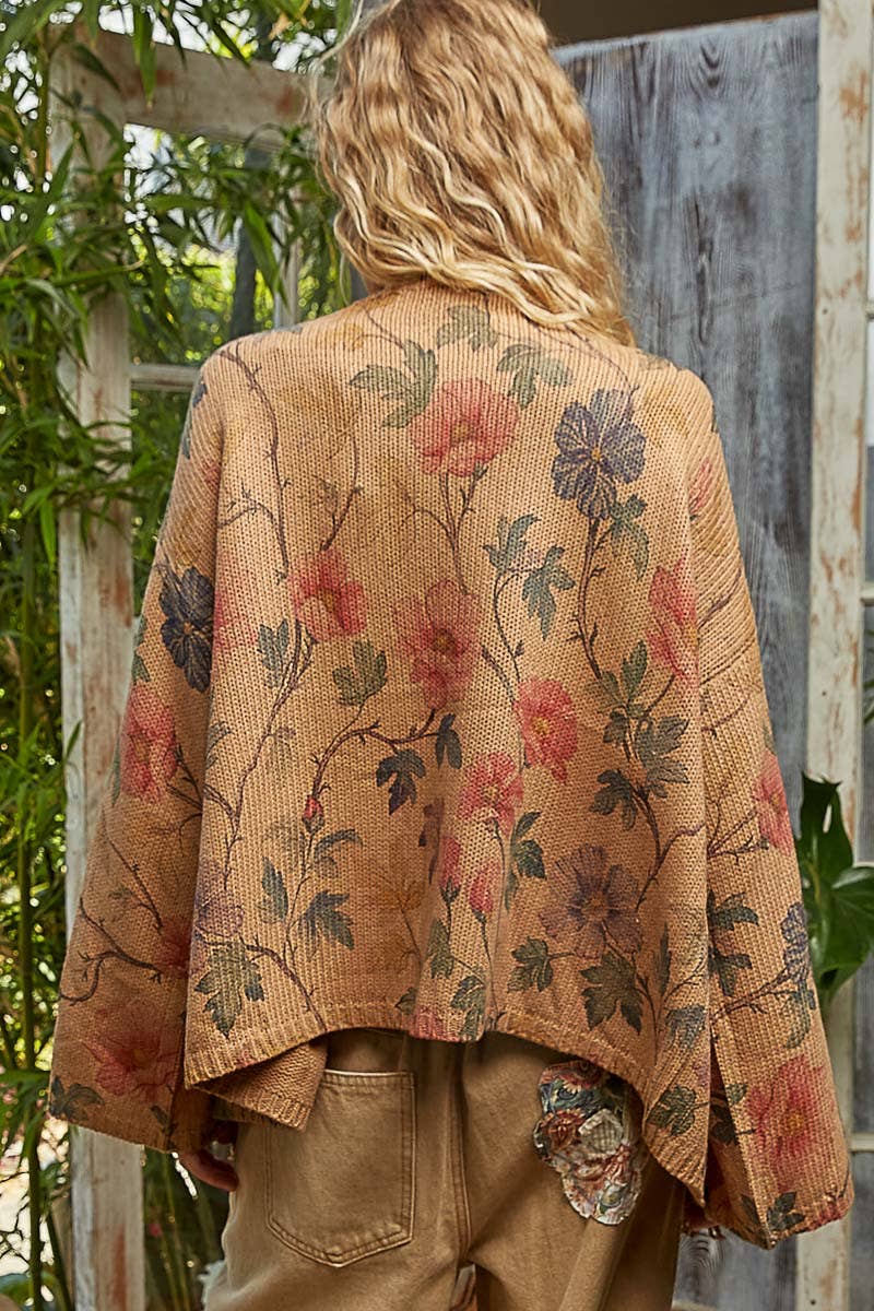Pol Clothing Fall Foliage Cardigan