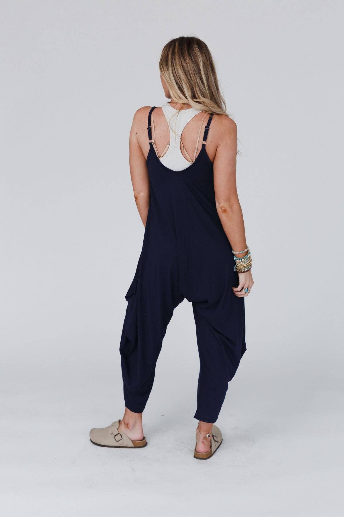 Three Bird Nest The Perfect Harem Jumpsuit - Navy