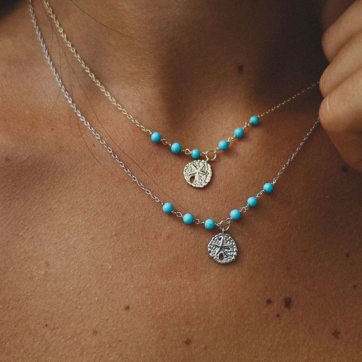 The Salty Gem Sand Dollar Necklace
