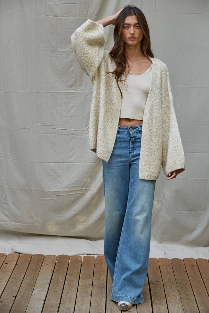 By Together Marshmallow Fluff Cardigan