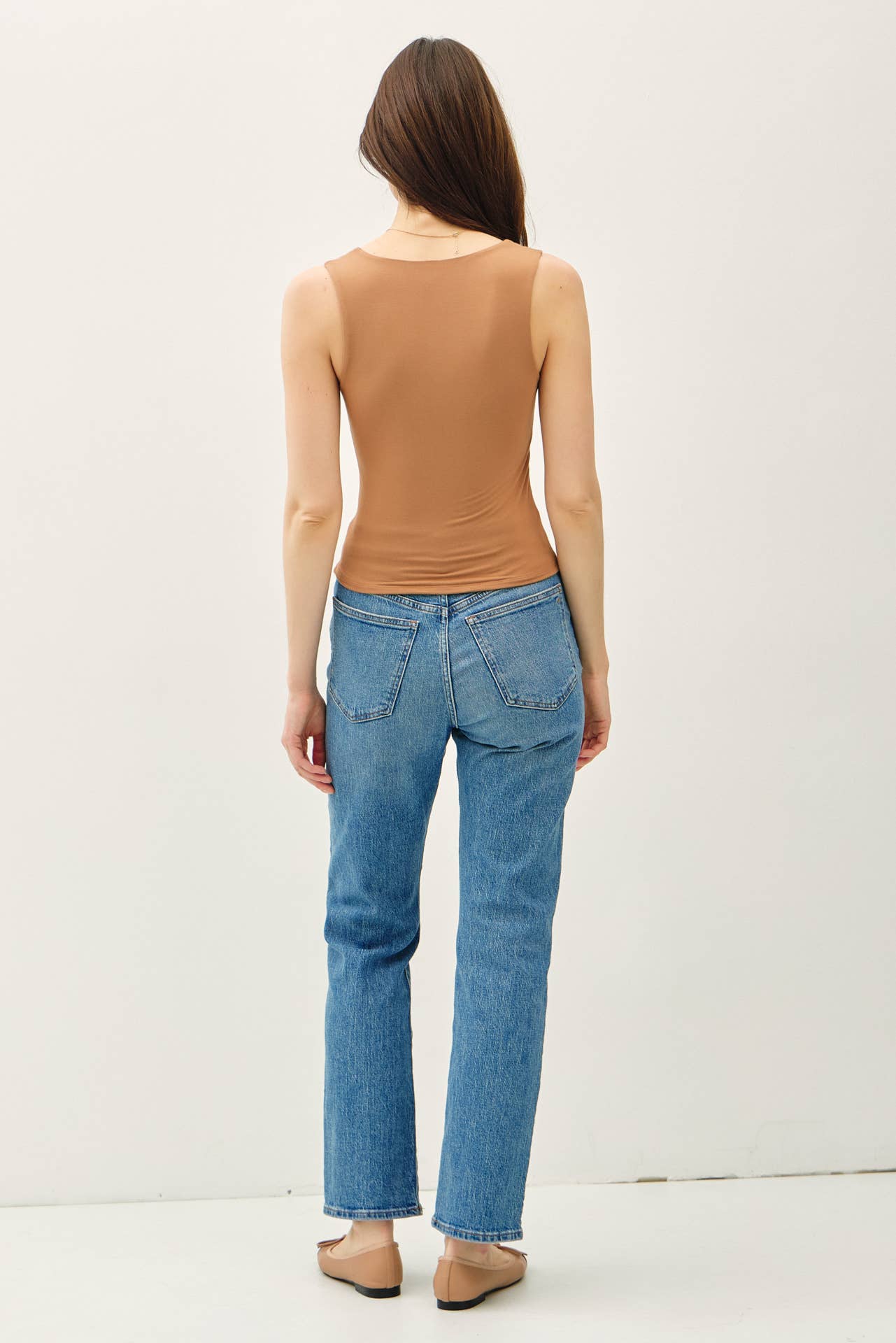 Be Cool BASIC THREADS SQUARE NECK TANK