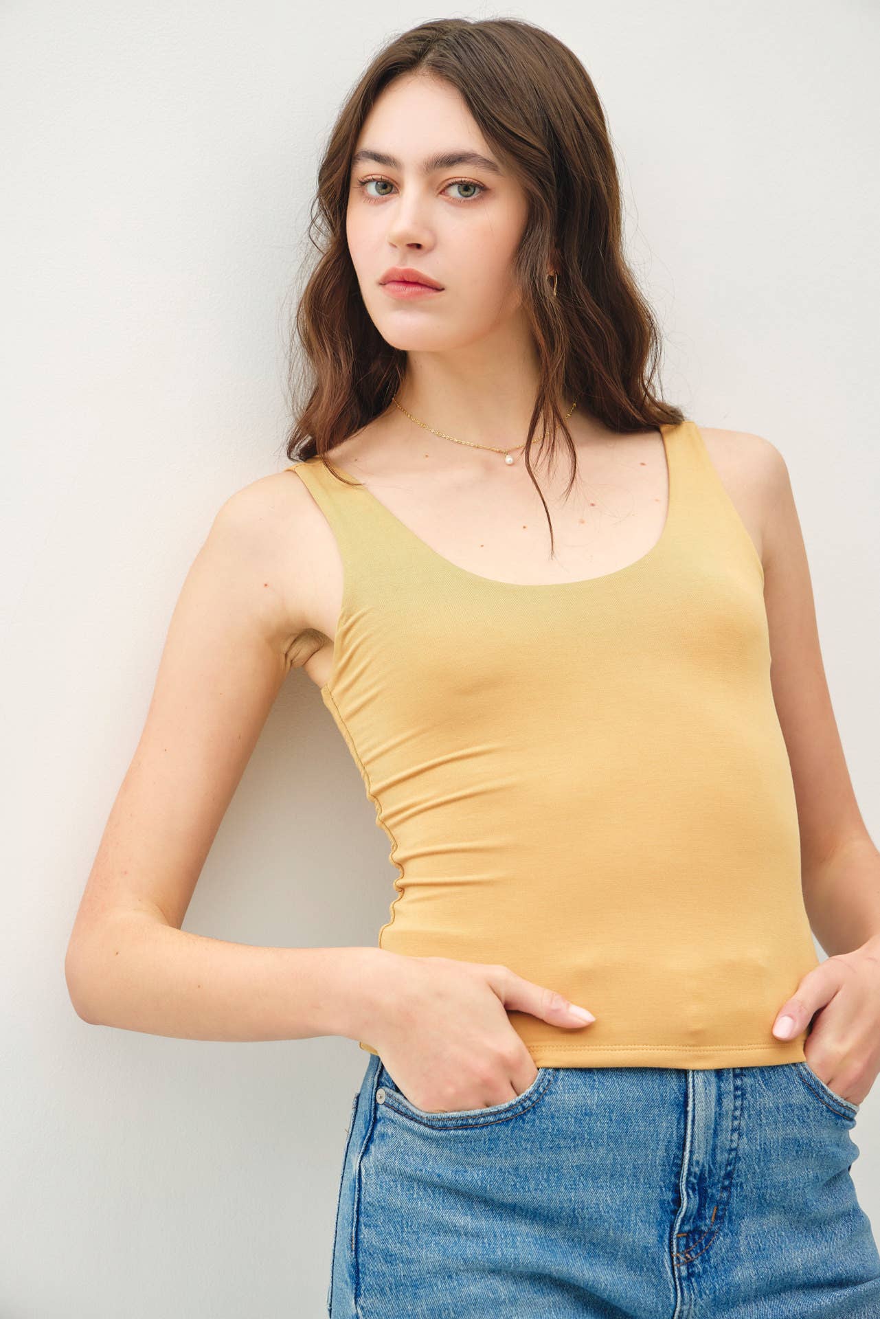 Be Cool BASIC THREADS SCOOP NECK TANK