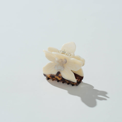 Adorro Orchid Flower Claw Clip - Large