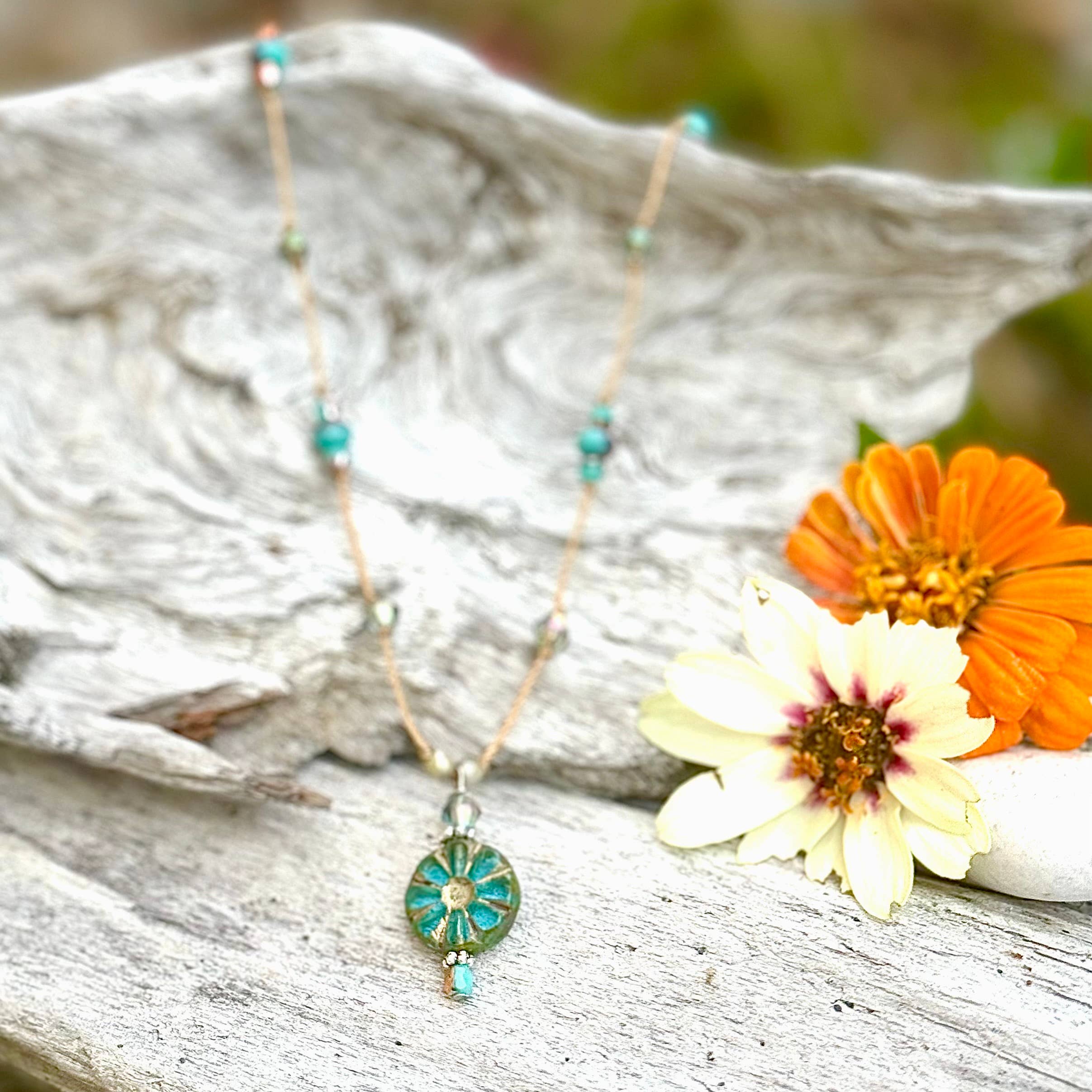 Jo Bird Jewelry Flower Pendant Necklace - NEW Spring Colors