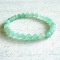 Jo Bird Jewelry Gemstone Elastic Bracelet - Outer Banks 6mm Matte Aventurine