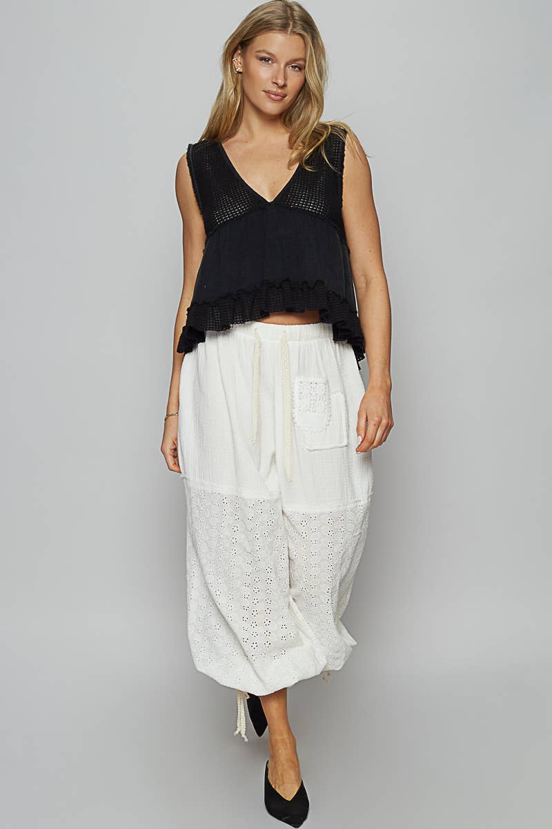 Pol Clothing BONNIE BABYDOLL TOP