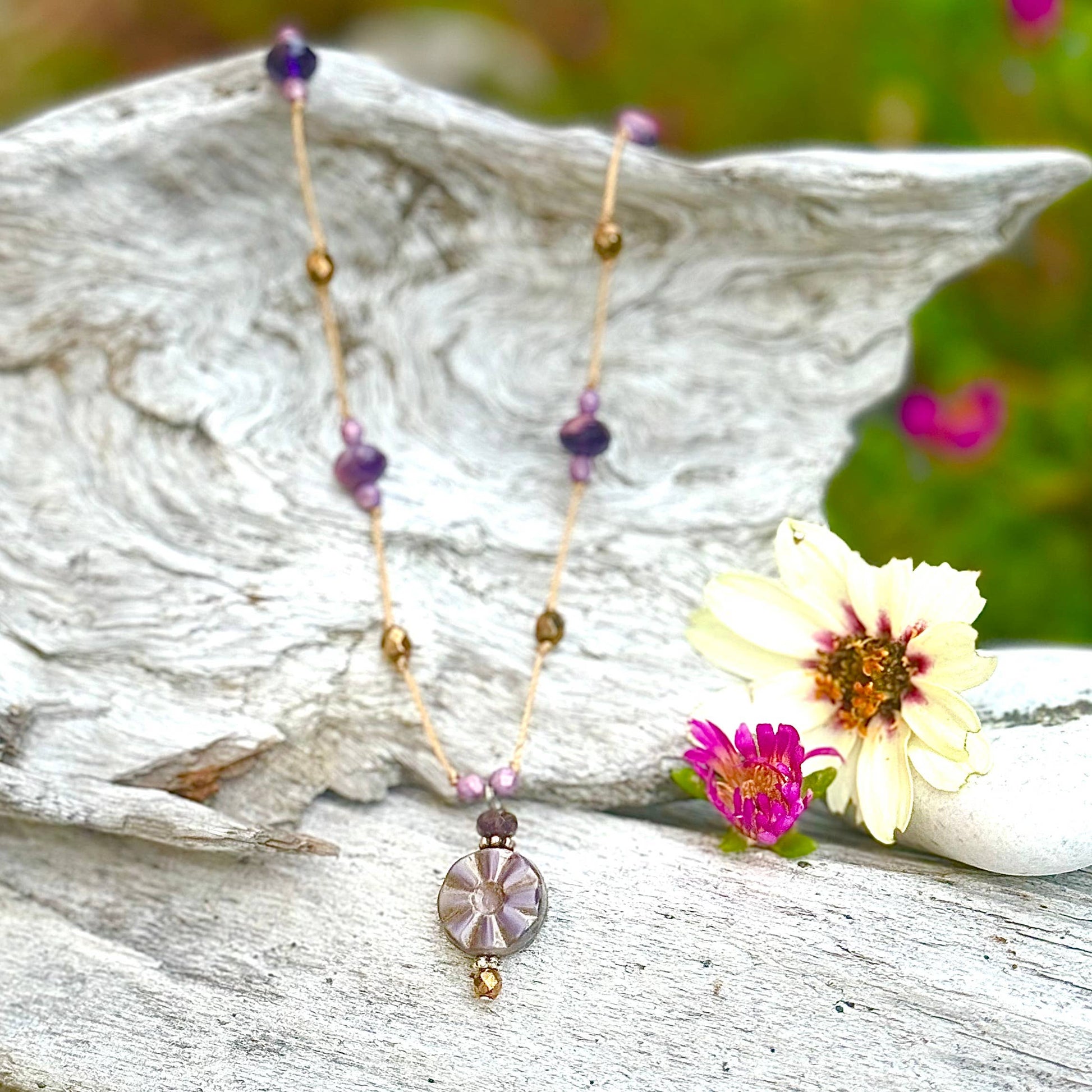 Jo Bird Jewelry Flower Pendant Necklace
