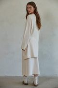 By Together Cotton Fields Midi Cardigan Cream L