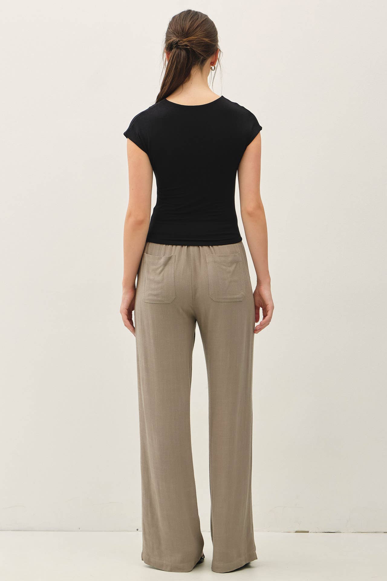 Be Cool BASIC THREADS CAP SLEEVE CREWNECK TOP
