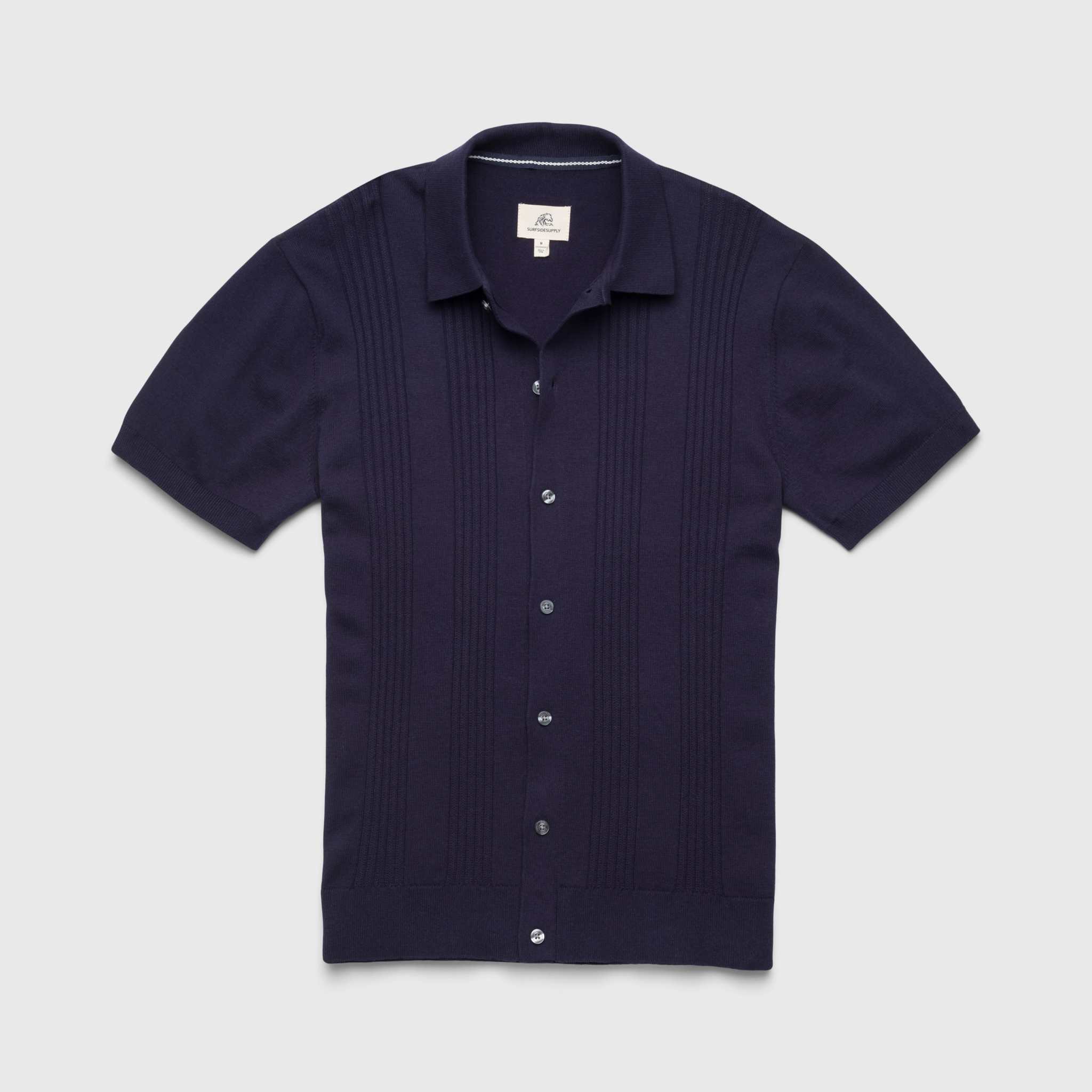 SURFSIDESUPPLY BRENT RIB KNIT SHIRT