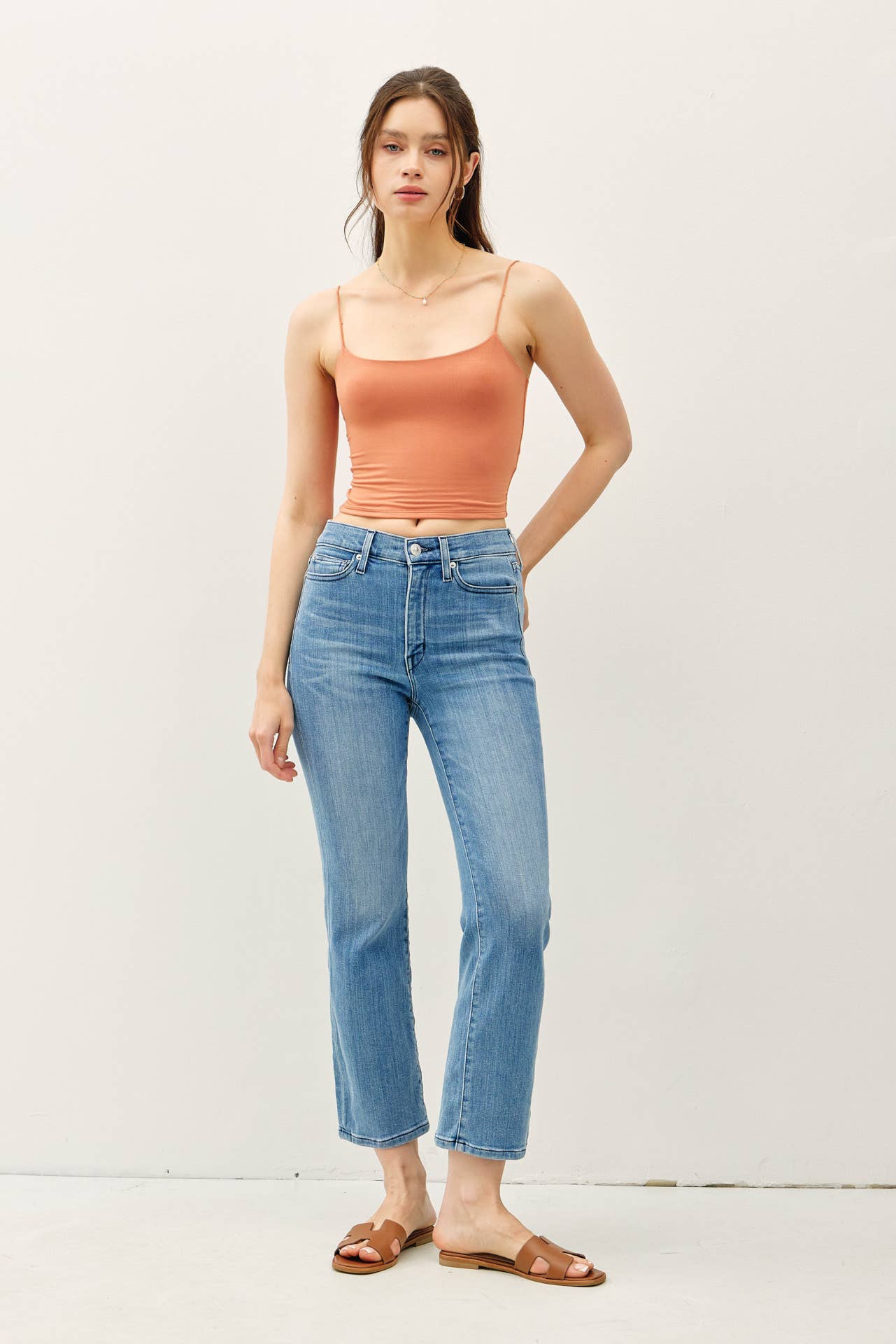 Be Cool BASIC THREADS CROPPED SPAGHETTI TANK