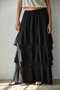 By Together Dahlia Midi Skirt S Black