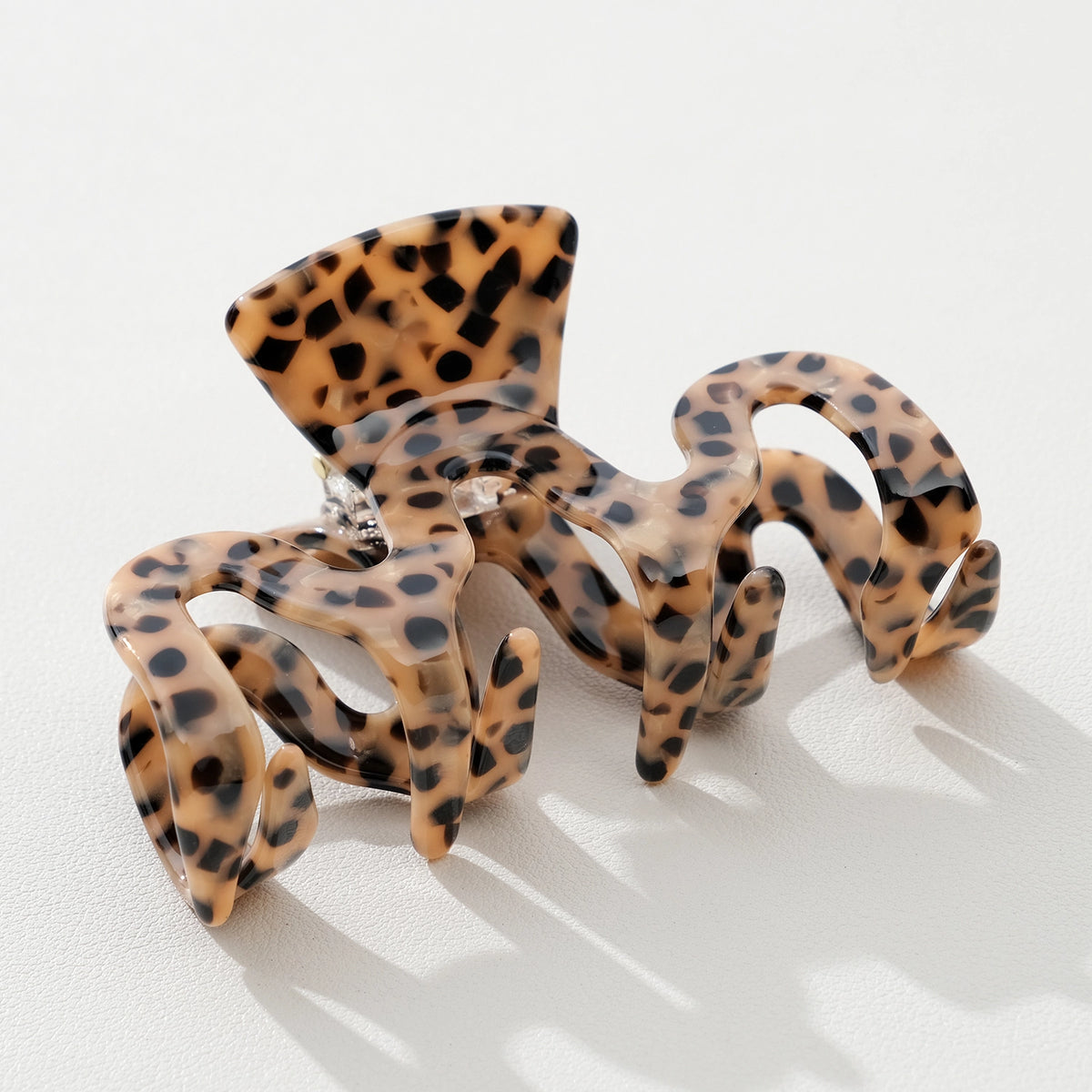 Wild Leopard Claw Clip