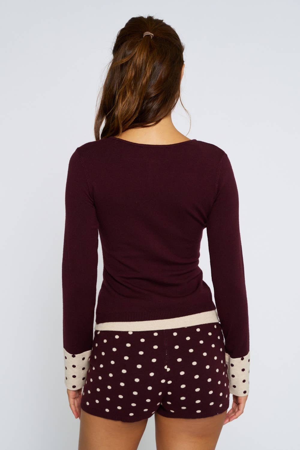 Blue Blush Polly Button Down Cardigan