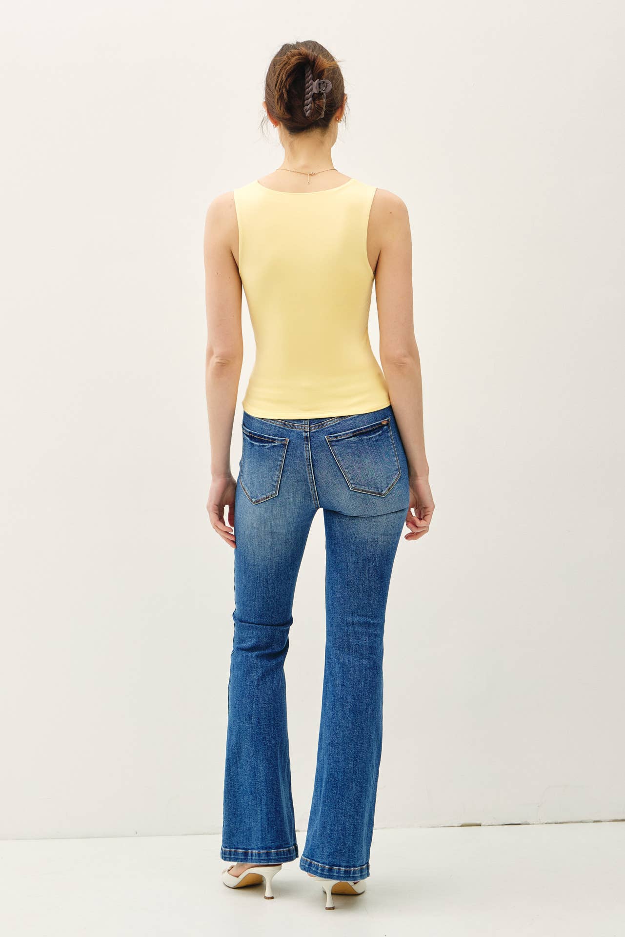 Be Cool BASIC THREADS DOUBLE LINED SQUARE NECK TANK