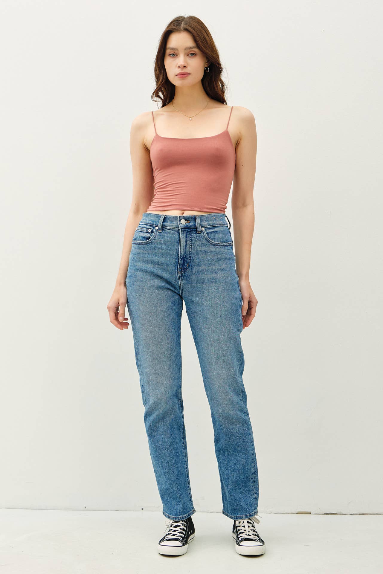 Be Cool BASIC THREADS CROPPED SPAGHETTI TANK