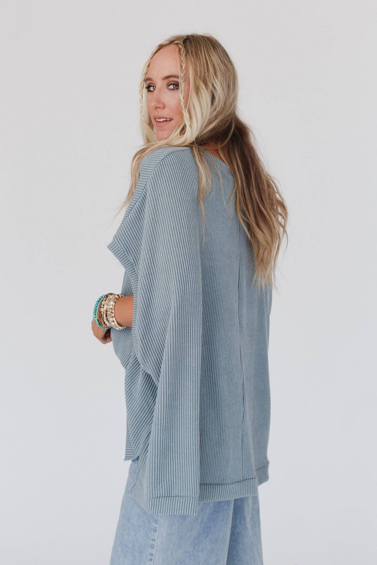 Three Bird Nest MOON GLOW TEXTURE KNIT TOP