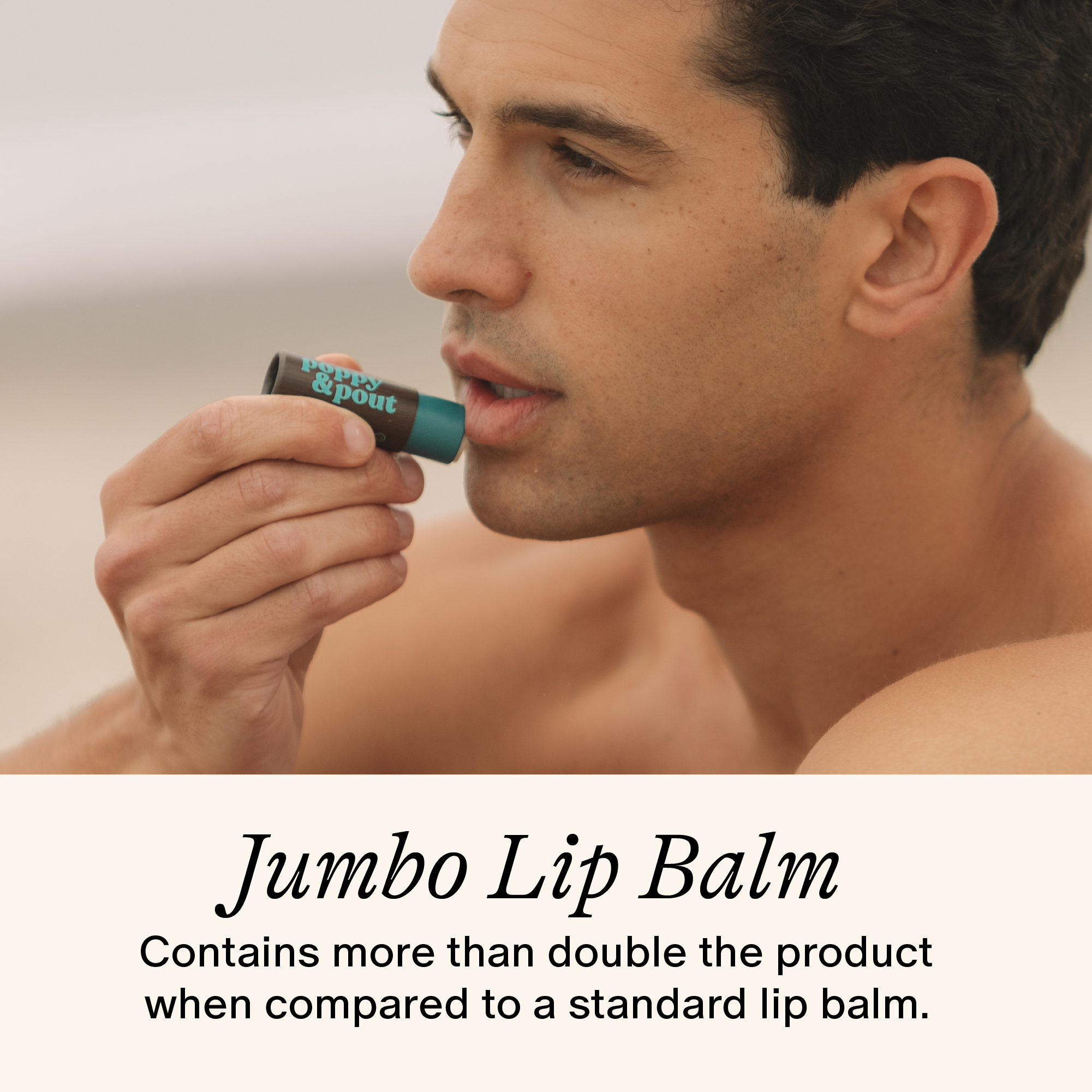 Poppy & Pout Lip Balm, Retro Surf, Coconut Coast