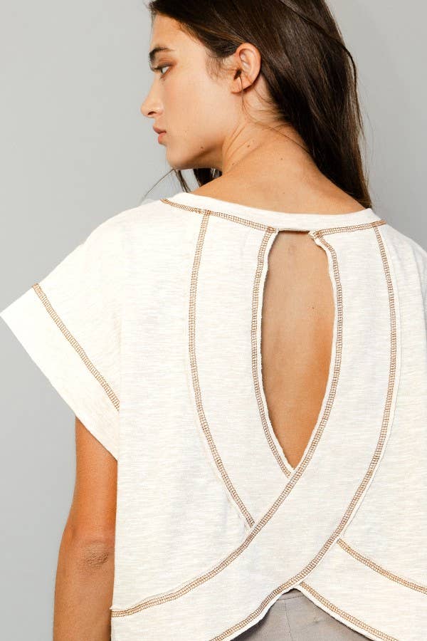 BUCKETLIST Paige Open Back Top