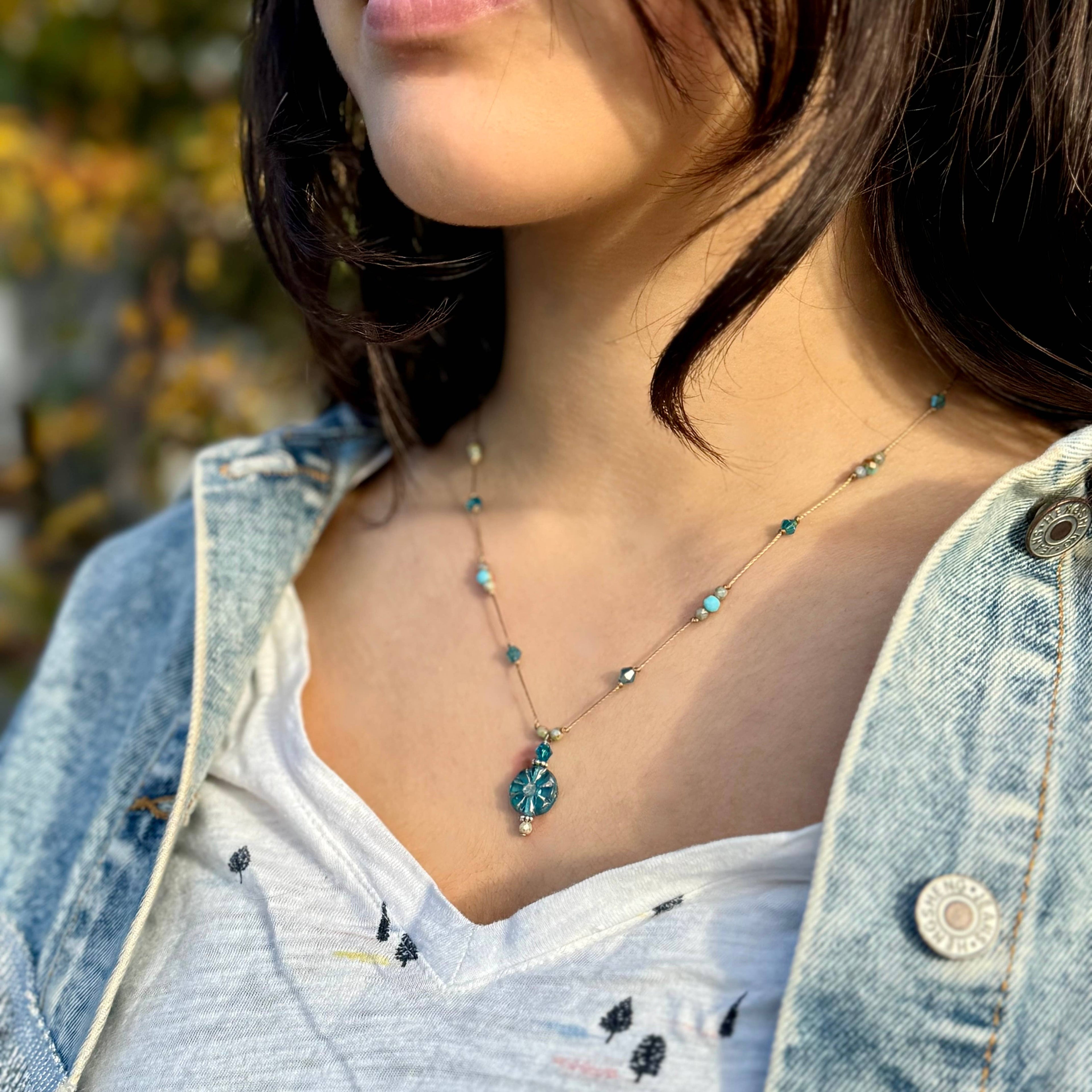 Jo Bird Jewelry Flower Pendant Necklace - NEW Spring Colors