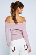 Blue Blush Rosy Cheeks Long Sleeve Top ELDERBERRY M
