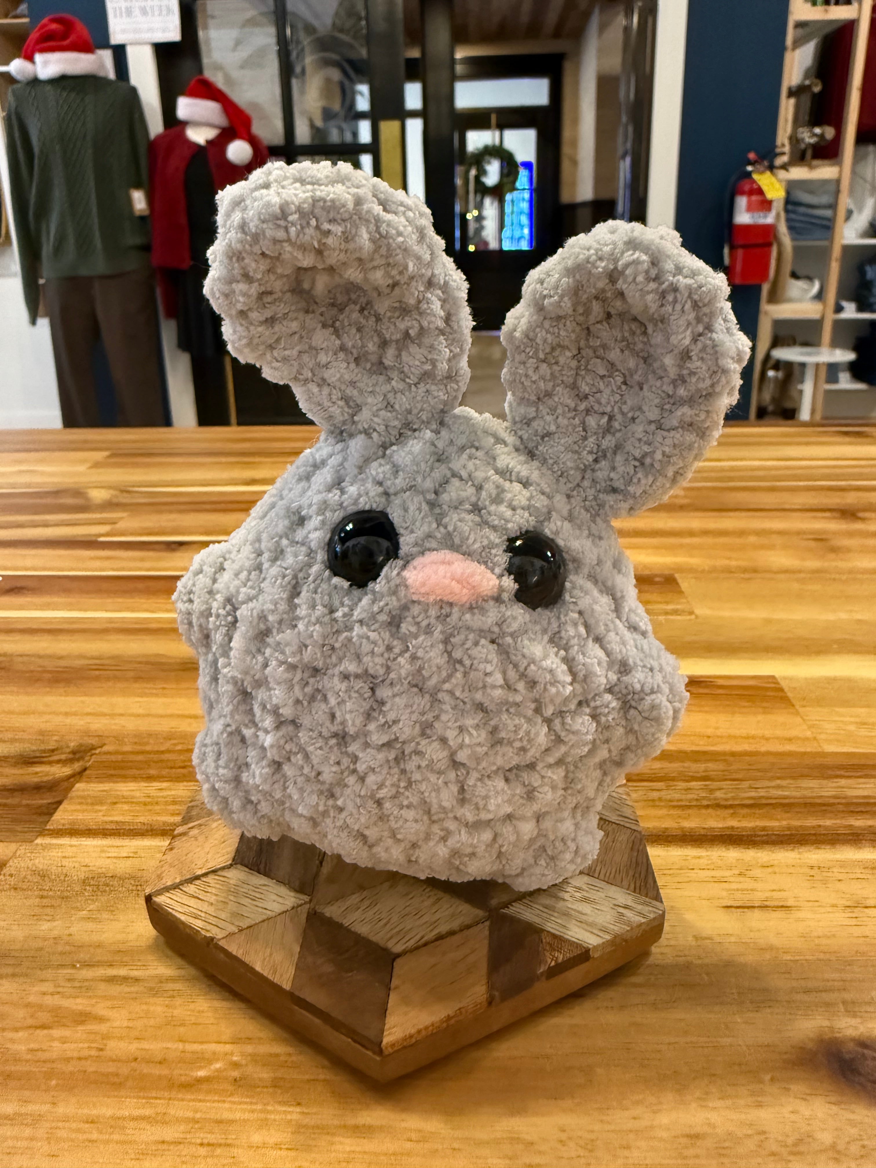 The Yarn Barn NC Bunny Plushie (Small) Grey
