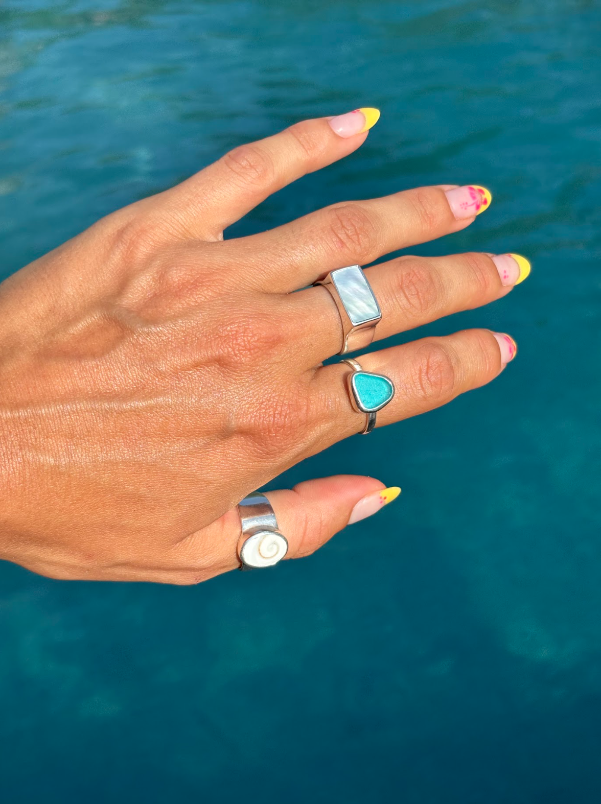 The Salty Gem Savannah Ring - Mother of Pearl