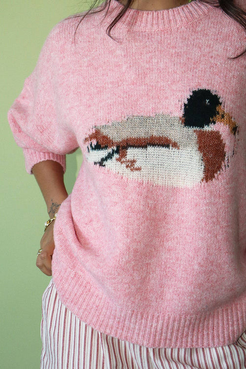 Bailey Rose Southern Duck Sweater Peach Pink