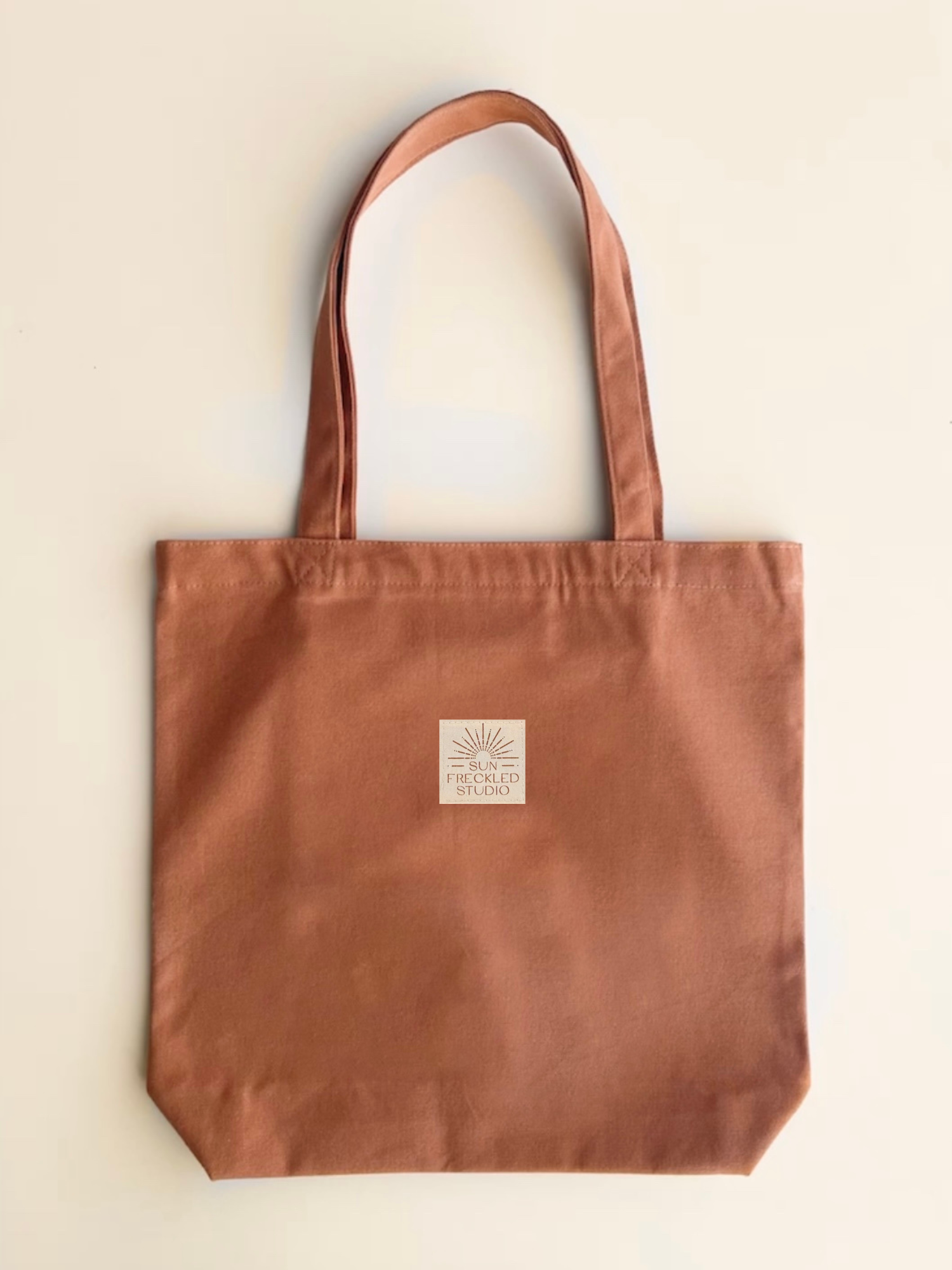 Sun Freckled Studio Terracotta Minimalist Tote Bag