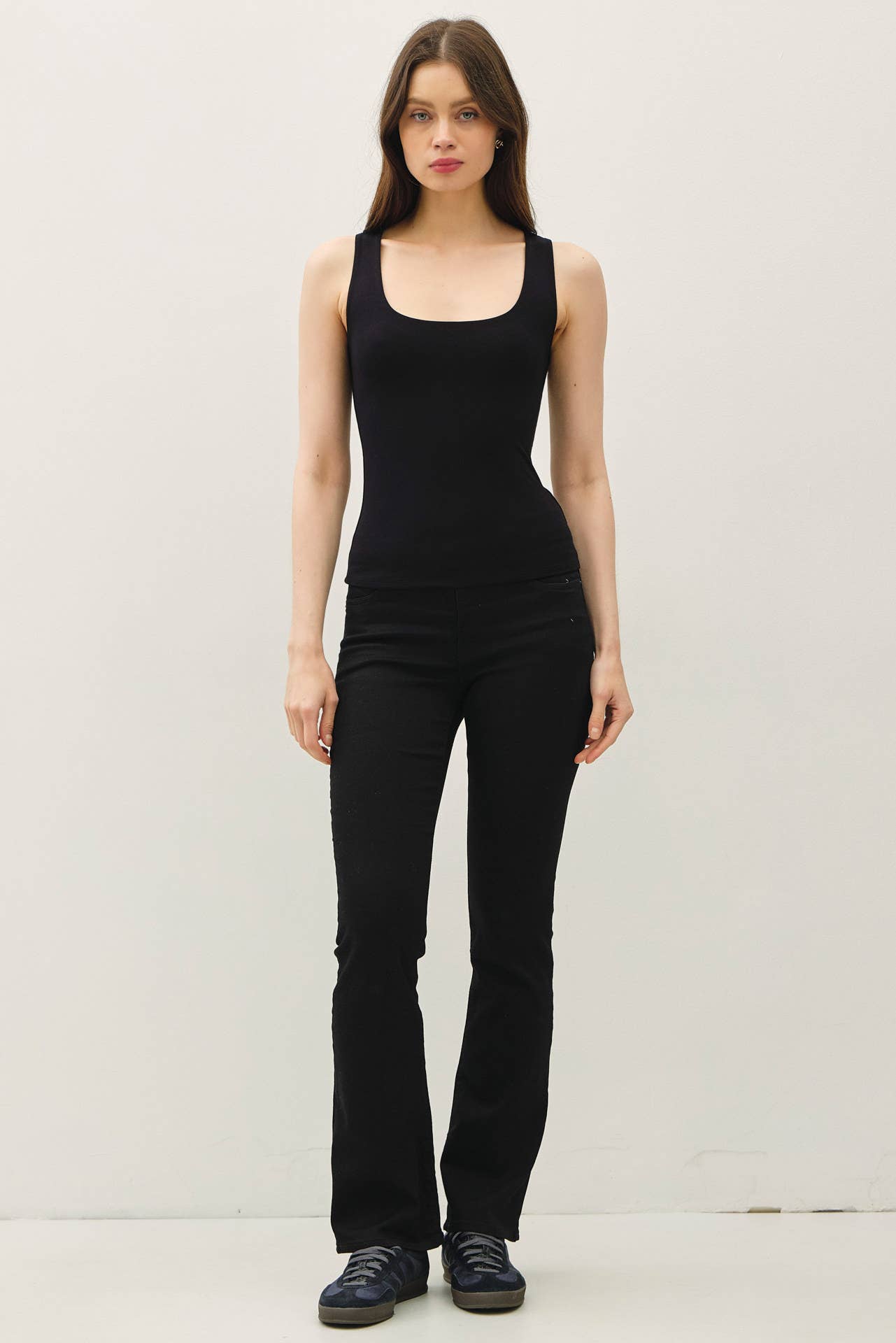 Be Cool DOUBLE LINED BASIC THREADS SQUARE NECK TANK