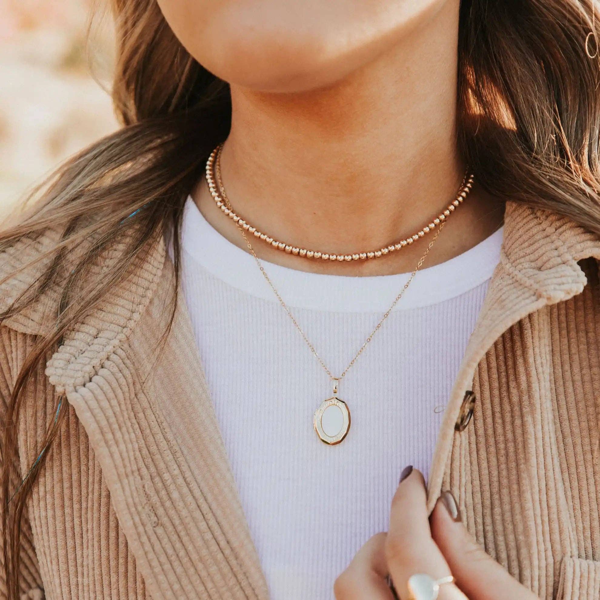 Mauve Jewelry Co. Isabelle Locket Necklace