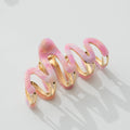 Adorro Willow Island Sun Metal Squiggle Claw Clip - Large