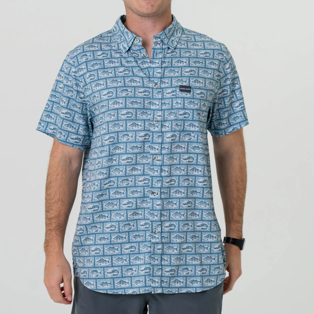 Burlebo PERFORMANCE BUTTON UP Angler's Choice