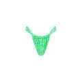 Kulani Kinis RUCHED THONG BIKINI BOTTOM- APPLE BLOSSOM