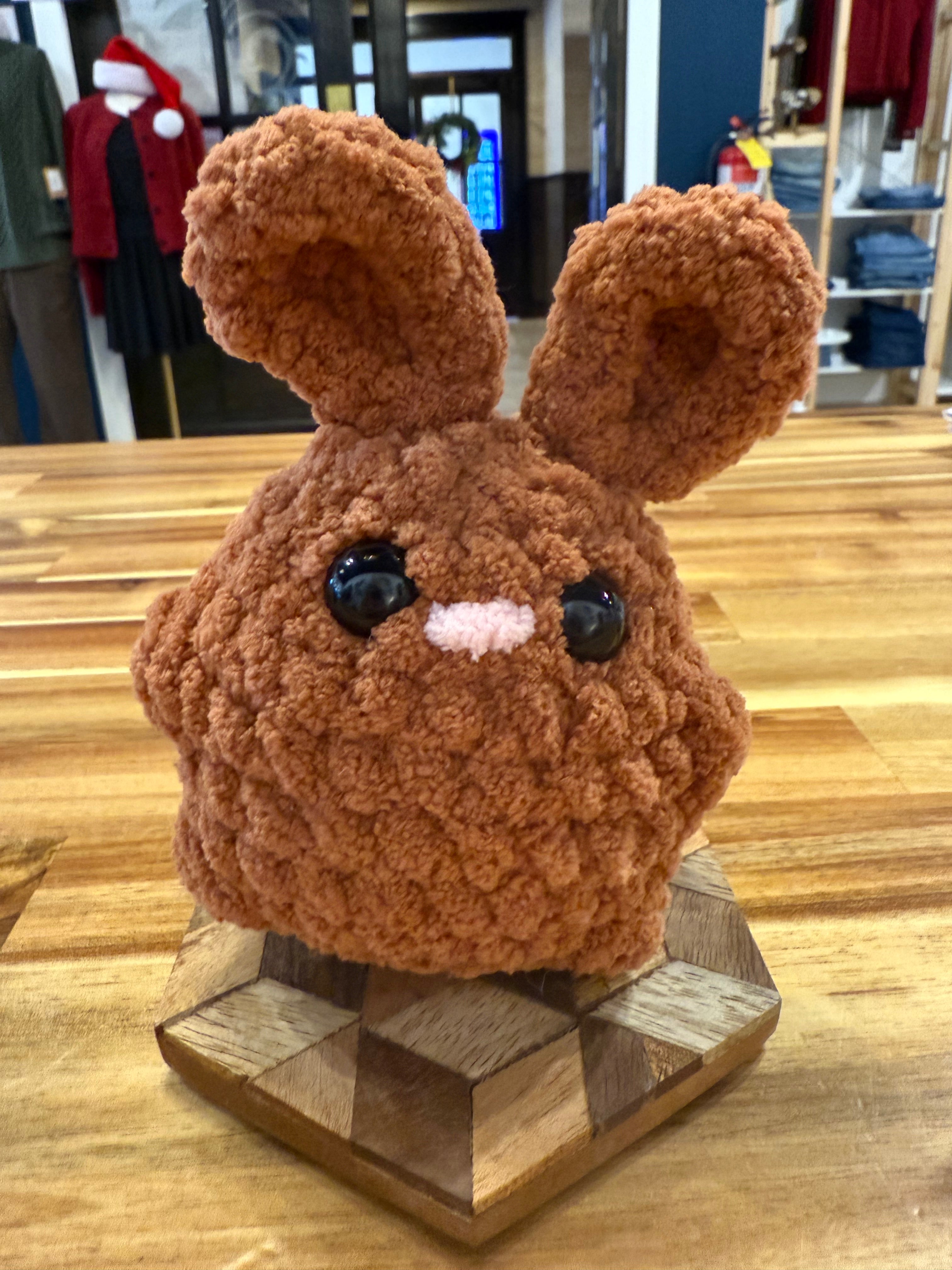 The Yarn Barn NC Bunny Plushie (Small) Brown